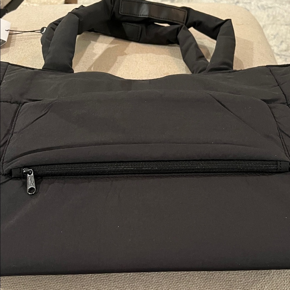PUMA Black Plush Deluxe Tote Bag/NWT - Picture 11 of 16